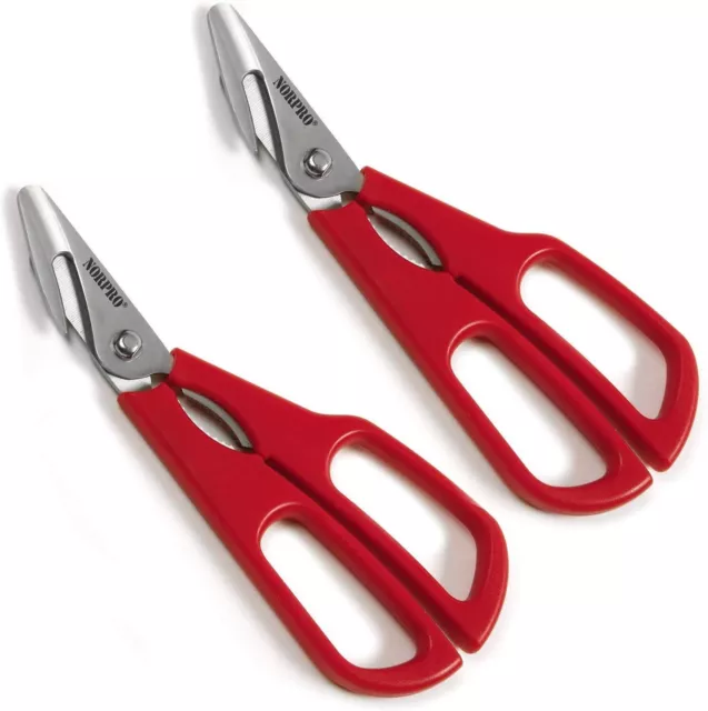 Norpro Ultimate Seafood Shears, Red (2-Pack)