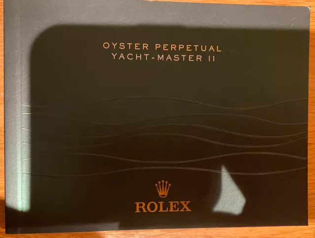 Rolex Oyster Perpetual Yacht Master 2 } 2013 Manual Booklet Book