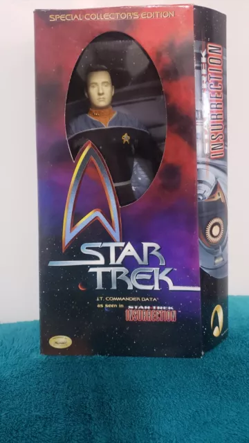 1998 Star Trek Insurrection Lt Comm Data- Special Collector's Edition -12 in-New