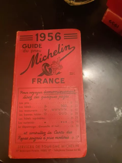 Guide Michelin 1956 prix en livres Sterling