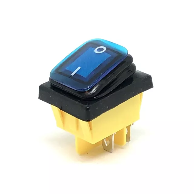 Waterproof Rocker Boat Switch with LED IP67 AC/DC 12V 24V 110V 250V/30A US stock