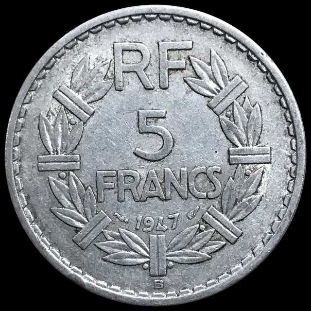 1947 France 5 Francs Aluminum Coin (FB1-121)