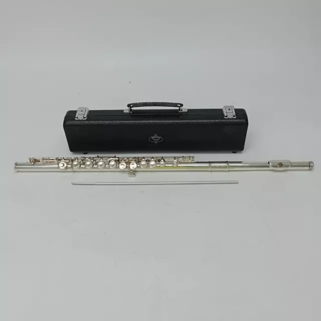 Buffet Crampon Flute Paris  Black / Velvet Hard Carry Case Musical Instrument-CP