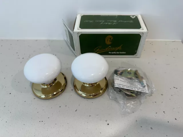 Gainsborough Whitehall PORCELAIN DF BG STD 300WHIBG Passage Set NEW