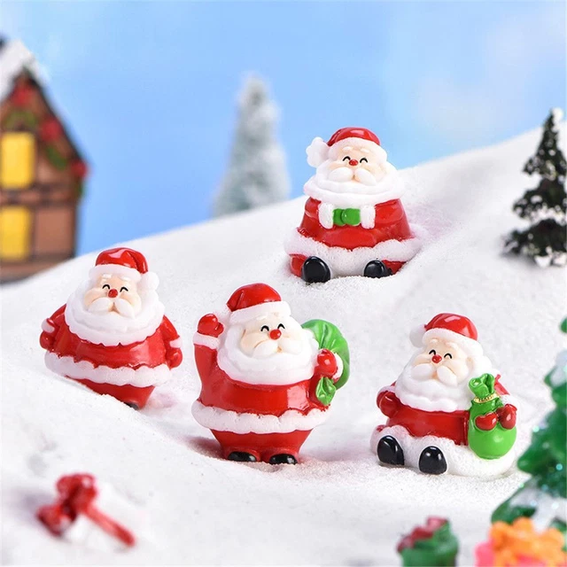 Bonsai Decor Santa Claus Miniature Snowman Xmas Tree Christmas Figurines