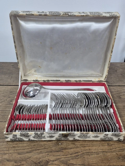 Ménagère 129 Pièces Ravinet D'Enfer En Argent Plaqué, Très Bon état