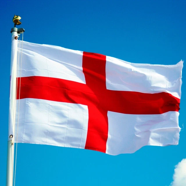 Large England LARGE ENGLAND FLAG 8ft x 5ft Big Jumbo St George Football Cricket ...