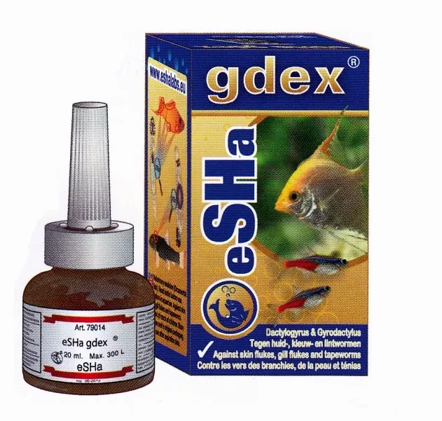 LOT DE 1 eSHa - Gdex Traitement  contre les vers pour poissons : 20ml + 1 optima
