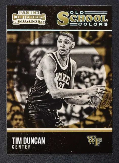 2015-16 Panini Contenders Draft Picks Old School Colors #30 Tim Duncan - NM-MT