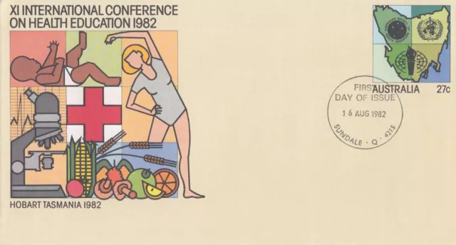 (13867) Australia Postal Stationery FDC Health Education 1982