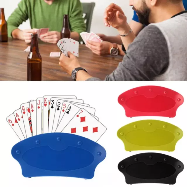 Fan Shape Playing Card Holder Rack Hands-Free for Children Arthritis Poker AU