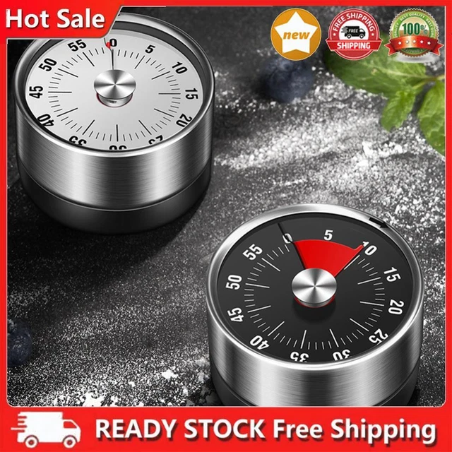 Reloj temporizador de cocina mecánico chef respaldo magnético 60 minutos para niños adultos