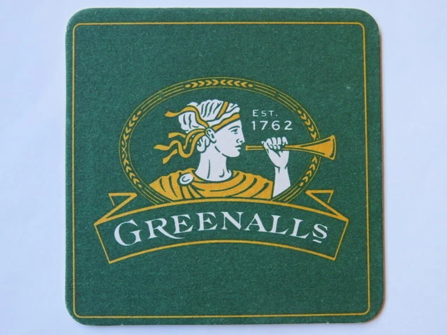 Beer Coaster ~*~ GREENALL'S Brewery Bitter Ales ~*~ ENGLAND First Brewed in 1762