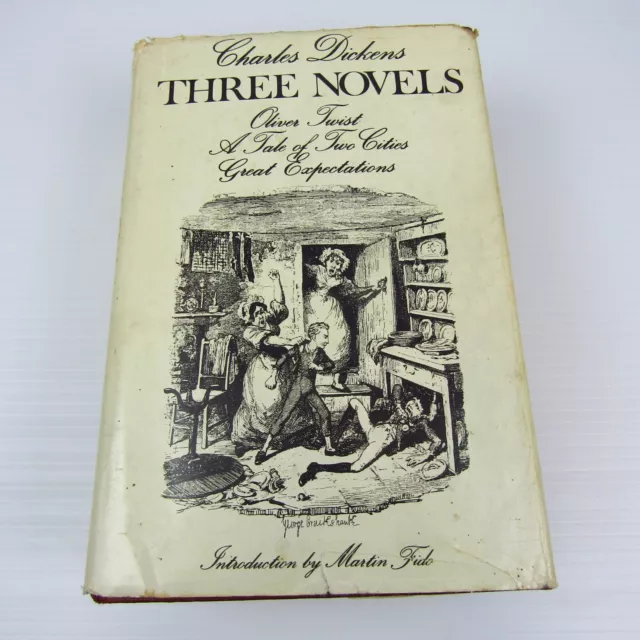 Charles Dickens Three Novels 1977 Omnibus Hardcover with DJ Great Expectations