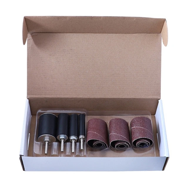 Kit de tambor de lijado premium con espino de goma para pulir y lijar