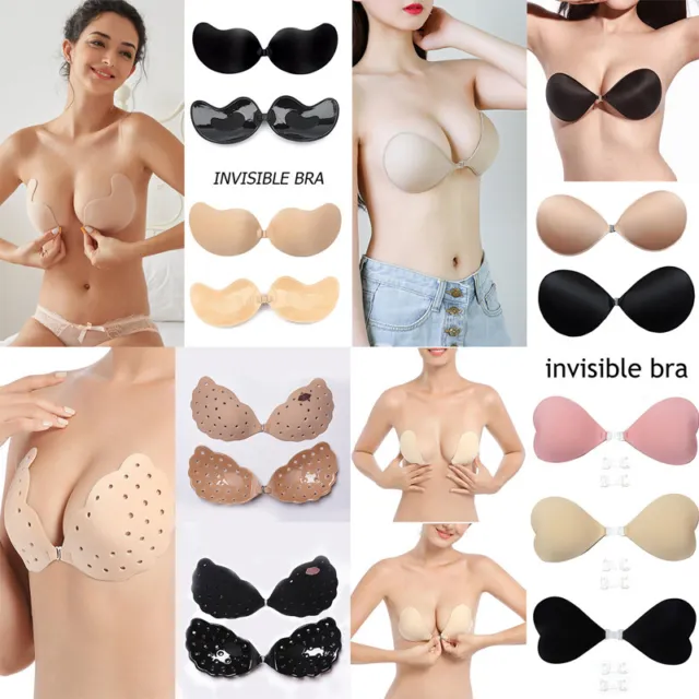 Reggiseno Invisibile In Gel Di Silicone Adesivo Push Up Senza Spalline Senza ☆