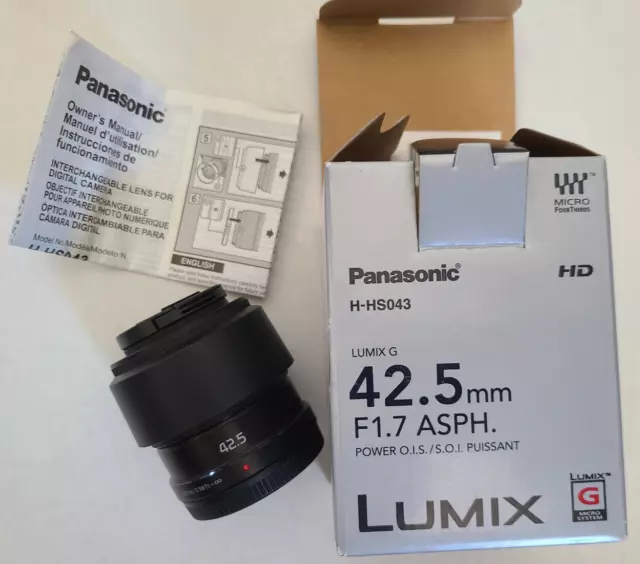 Panasonic LUMIX G 42.5mm F1.7 ASPH POWER OIS Lens (Black)