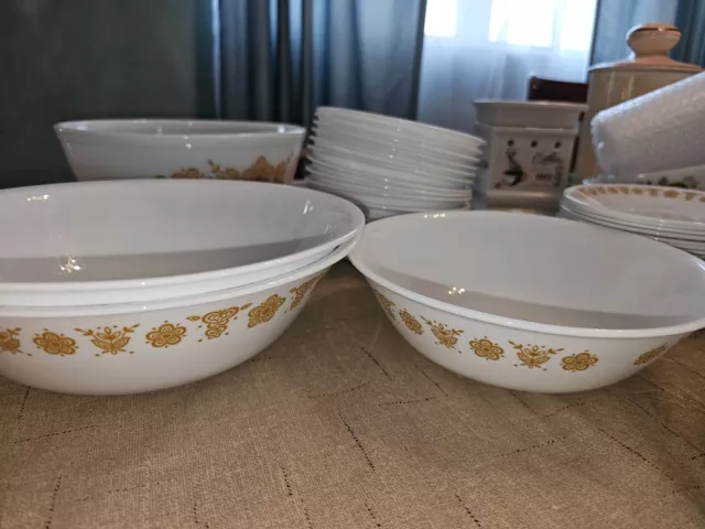 vintage corelle dishes butterfly gold 3