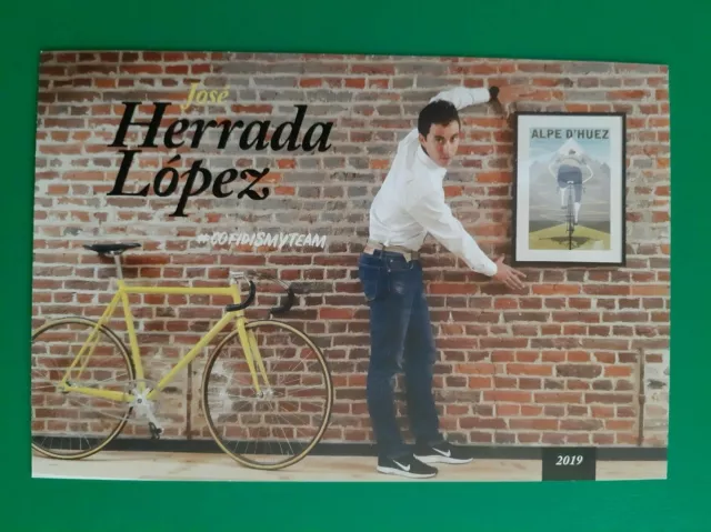 CYCLISME carte cycliste JOSE HERRADA LOPEZ équipe COFIDIS 2019