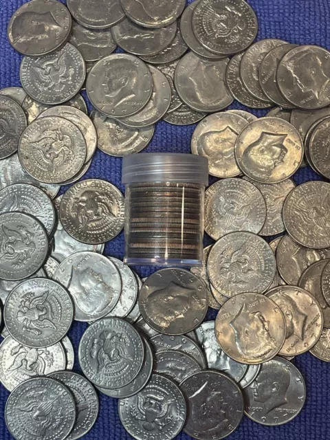 💥Half dollar Kennedy Lot of 20 coins💥 Full Tube/Roll - Blowout Sale !