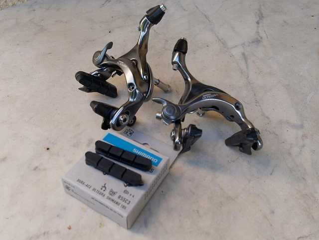 Jeu D'étriers V-Brake Shimano BR-M600 Argent - Avant Et Arrière Pour VTT Vintage