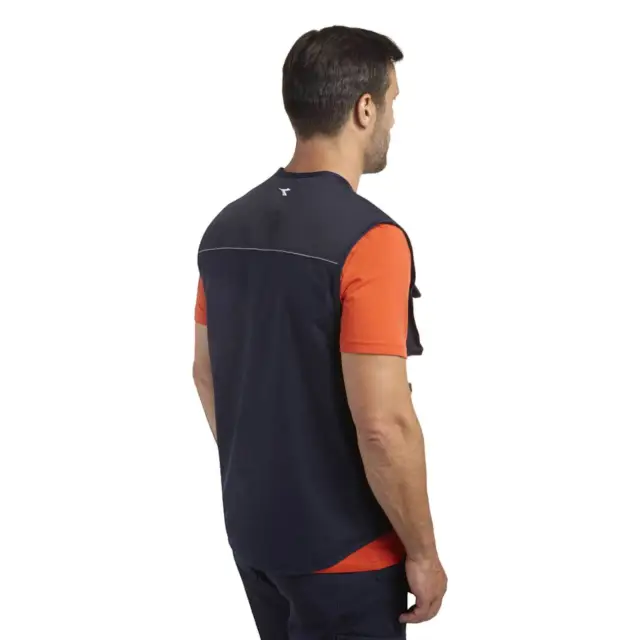 Diadora Utility Vest Mover Gilet da lavoro multitasche, blu 3