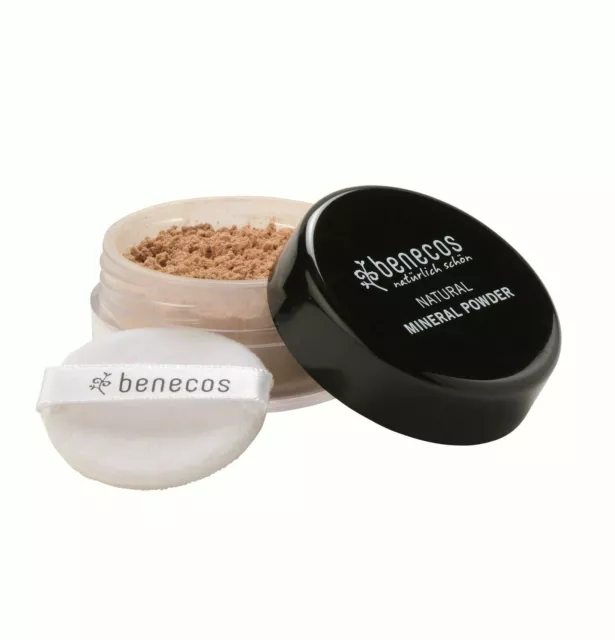 benecos NATURAL MINERAL POWDER Medium Beige 10g Ultra Fine Loose Powder-Vegan