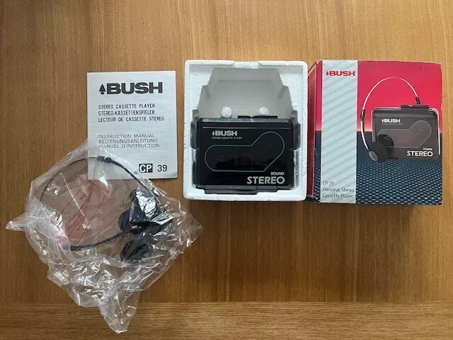 Vintage Bush CP39 Personal Stereo Cassette Player Walkman Fully Working & Boxed