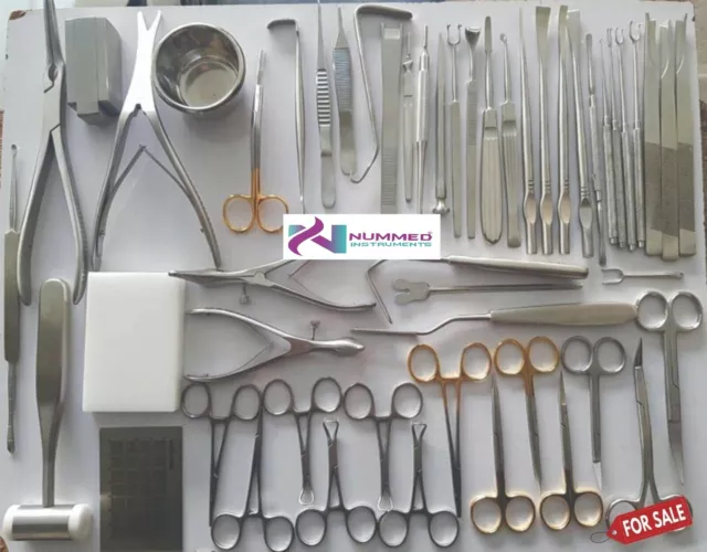 Rhinoplasty Set of 53 Pcs, Nose & Nasal Surgery, Plastic Surgery Instruments