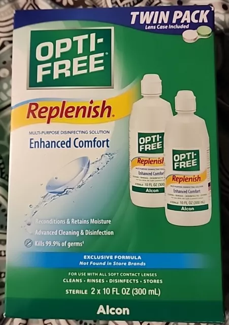 Solución desinfectante cómoda mejorada multipropósito OPTI-FREE 2 PK