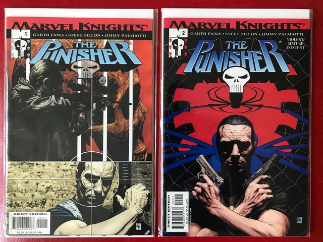 Punisher #1 & #2 ENNIS/DILLON Marvel Knights. VF/NM