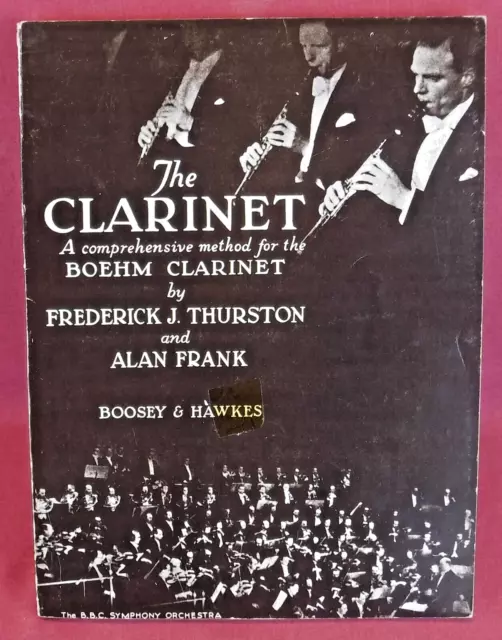 1966 The Clarinet A Comprehensive Method For Boehm Clarinet Book Thurston Frank