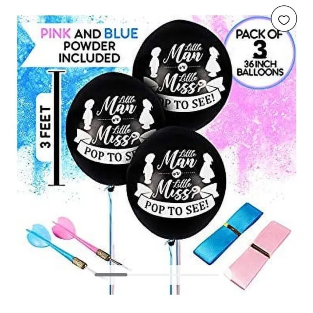 Reveal Squad Baby Shower Gender Reveal Party Supplies Decoration Kit for Boy.