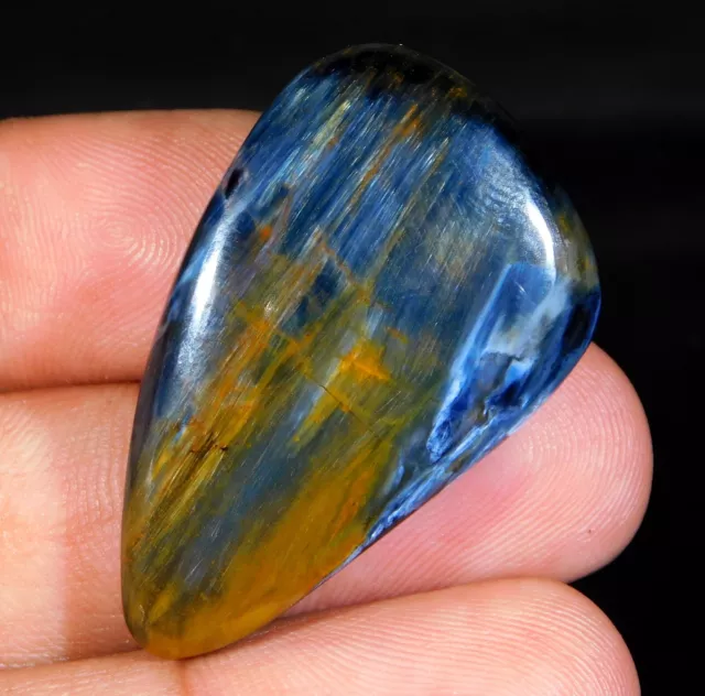 46.Ct Natural Blue Fire Pietersite Polished Cabochon Untreated Gemstone Ap=18