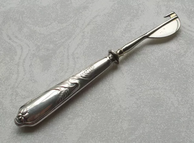 Rare Orange Peeler Art Nouveau Ears Carnation IN 800er Silver, Lutz&weiss