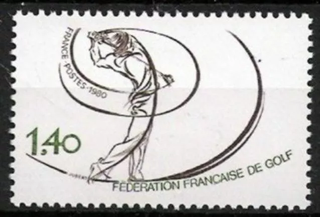 Frankreich Nr.2225 ** Golfspieler 1980, postfrisch