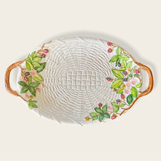 Shafford Berry Time Basket Weave Platter