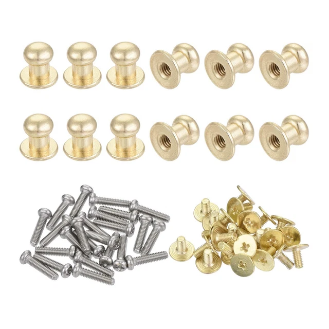 6mm Head Dia. Round Knobs Pull Handle, 36pcs Zinc Alloy Light Gold