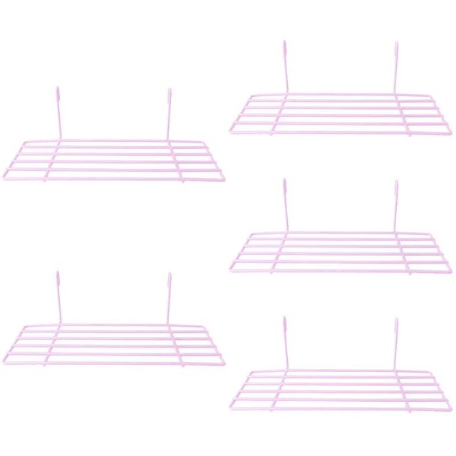 5pcs Plate-forme d'oiseau en fer suspendu Plate-plate à parrot stand de support