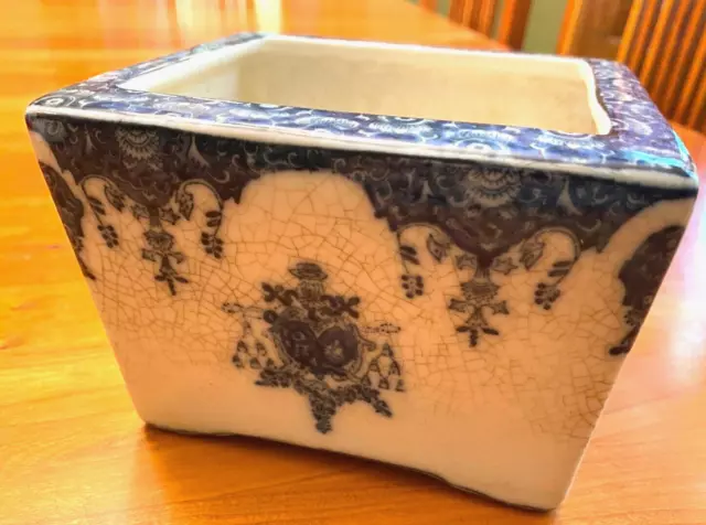 JUWC 1897 United Wilson Blue and White Crackle Porcelain *read description