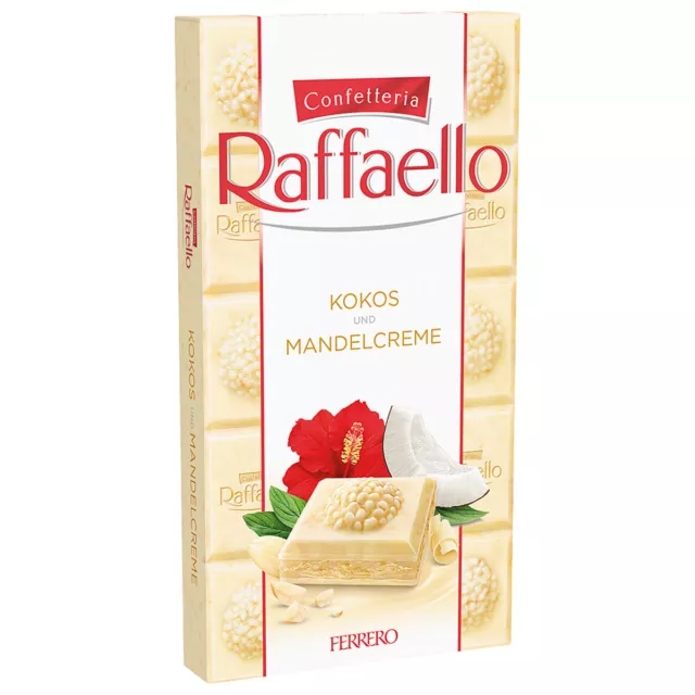 Ferrero Raffaello Chocolate With Coconut And Almond Cream 90g