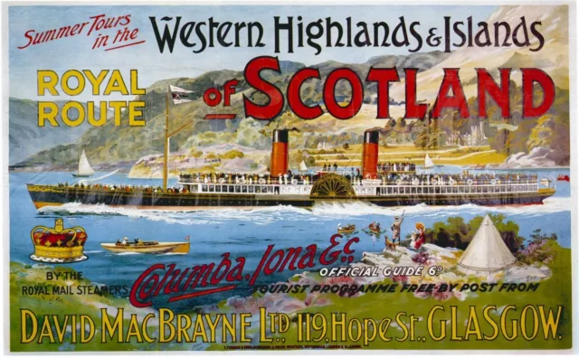 078 Vintage Railway Art Poster - Western Highlands Of Scotland