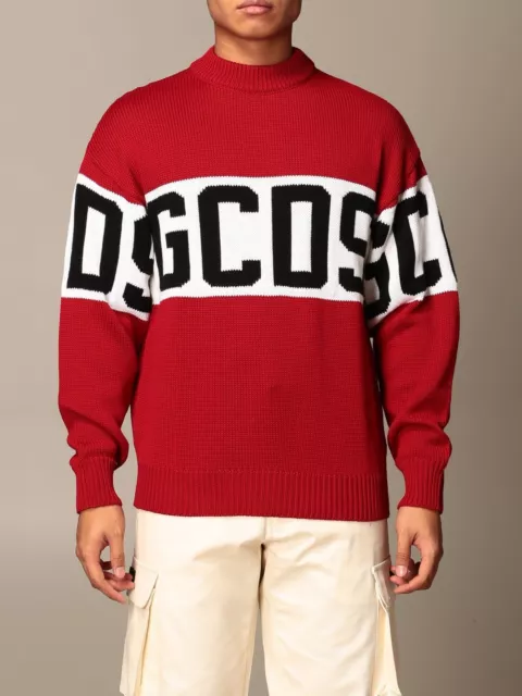 Maglione gcds bianco e rosso online