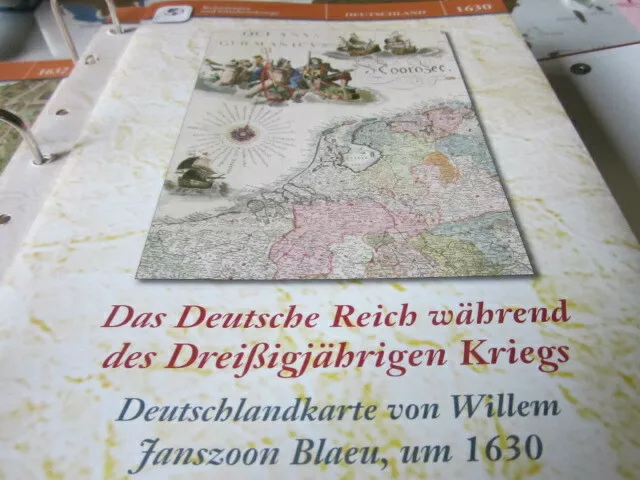 Dtsch.Geschichte  Historischen Karten 1630 Deutsches Reich im 30 Jährigem Krieg