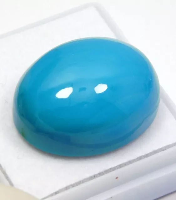 35.40 Ct. Natural Blue Mountain Turquoise Untreated Oval Cabochon Loose Gemstone
