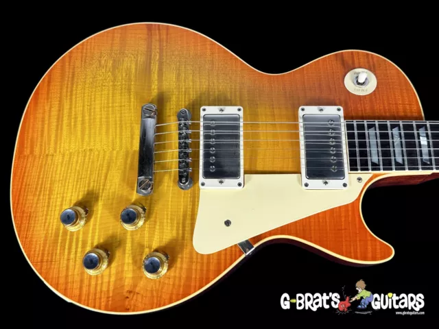 2023 Gibson Les Paul 1960 Historic ’60 Custom Shop R0 Flame Top Tangerine Burst