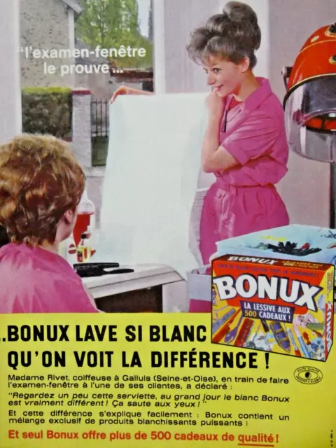 publicité papier - lessive bonux de1964