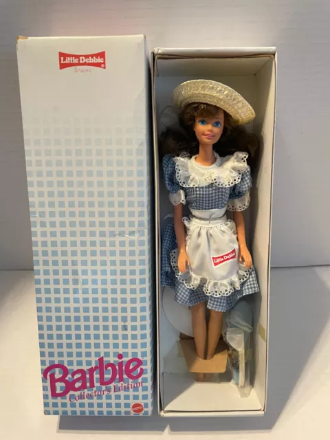 Vintage Little Debbie Snacks Barbie Doll Mattel 1992 Collectors Edition in Box