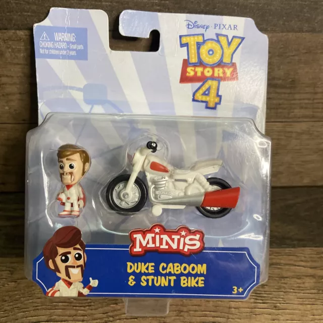 Disney Pixar Toy Story 4 Minis Duke Caboom and Stunt Bike Collectible Mini Fig-