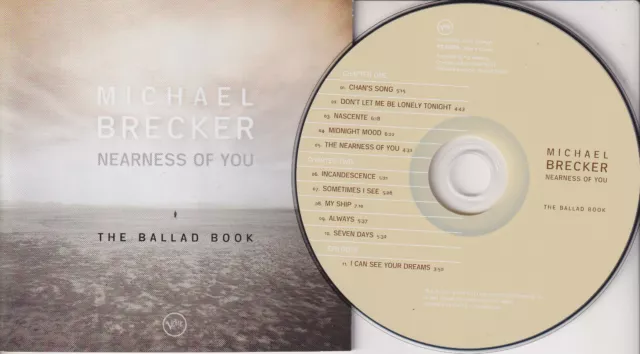 MICHAEL BRECKER Nearness Of You - The Ballad Book (CD 2001) Jazz James Taylor